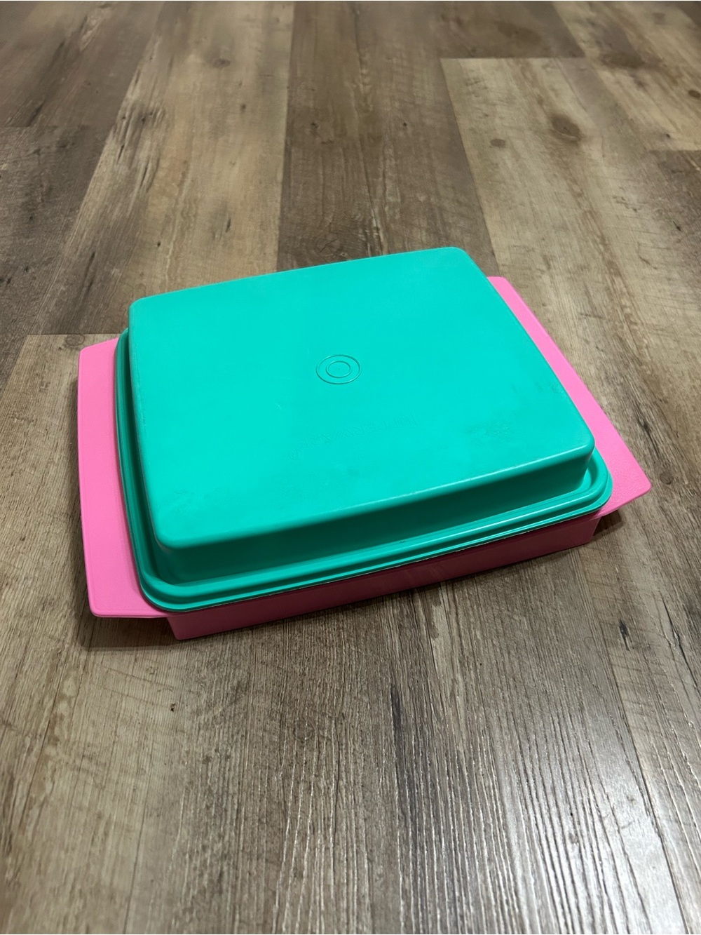 Tupperware Turquoise,Pink and Yellow Egg Holder